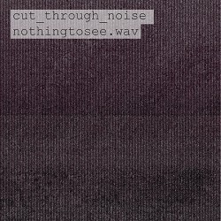 Cut Through Noise - Nothing to See